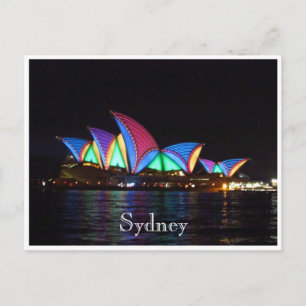 Cartão Postal sydney, casa de ópera