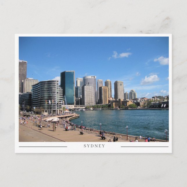 Cartão Postal Sydney CBD Urban Skyline and Cityscape Australia (Frente)