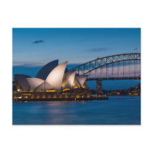 Sydney cityscape à noite, Austrália