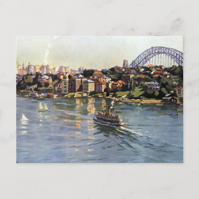 Cartão Postal Sydney Harbor Austrália (Frente)