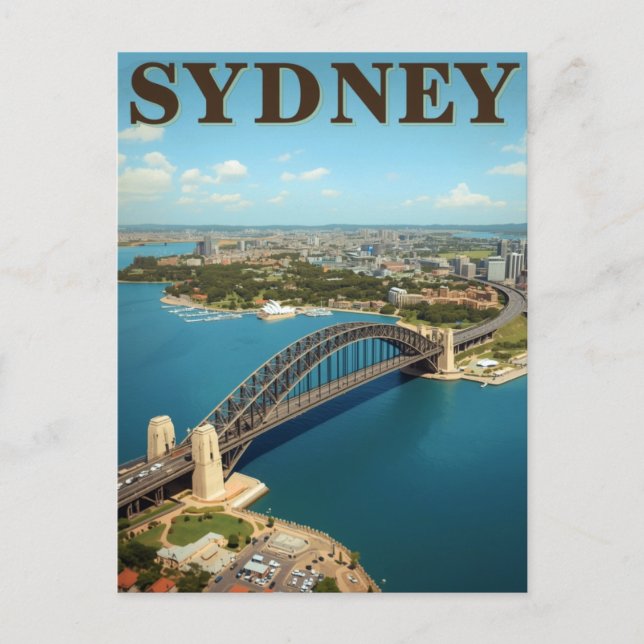 Cartão Postal Sydney Harbour Bridge Australia (Frente)