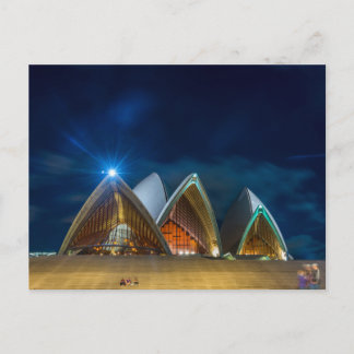 Cartão Postal Sydney Opera à noite