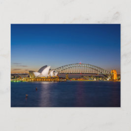 Cartão Postal Sydney Opera à noite