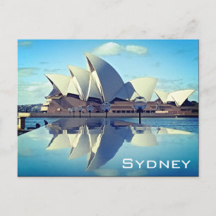 Cartão Postal Sydney Ópera Refletida