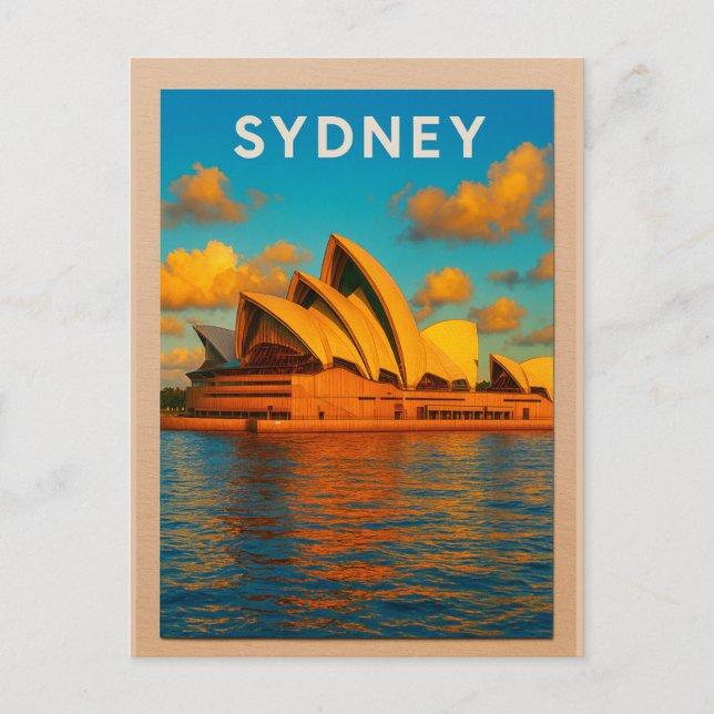 Cartão Postal Sydney – The Opera House & Harbour Splendor (Frente)