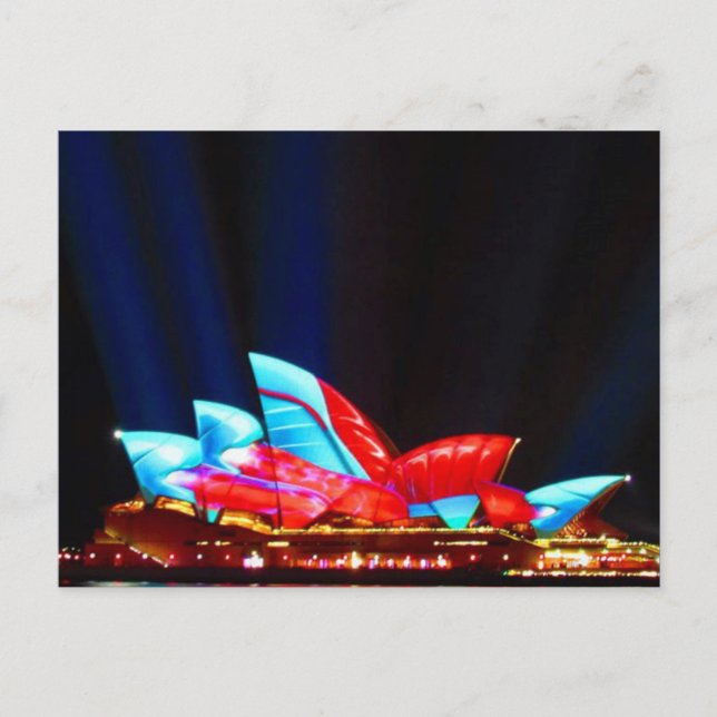 Cartão Postal sydney vivivid (Frente)