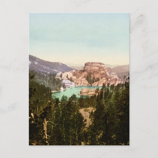Cartão Postal Sylvan Lake South Dakota (Frente)