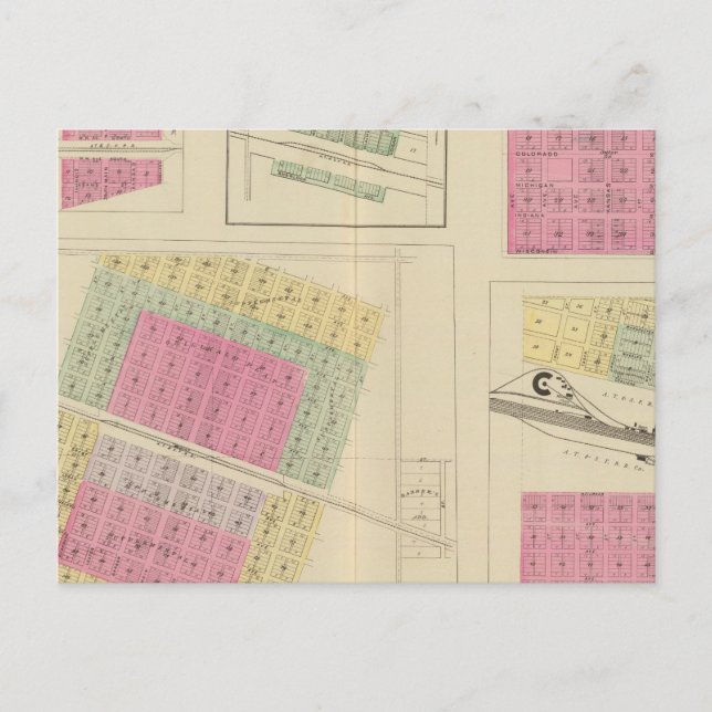 Cartão Postal Syracuse, Coolidge, Hudson, Loco, Kansas (Frente)