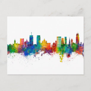 Cartão Postal Syracuse New York Skyline