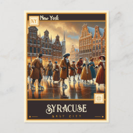 Cartão Postal Syracuse, Nova Iorque | Vintage