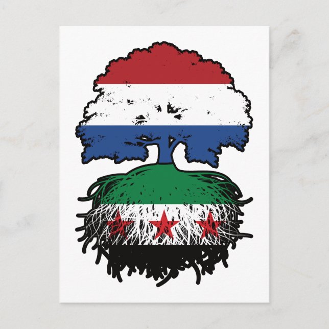 Cartão Postal Syrian Dutch Roots and Crown Tree (Frente)