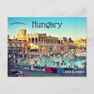 Cartão Postal Szechenyi Thermal Spa Baths Budapest Hungria