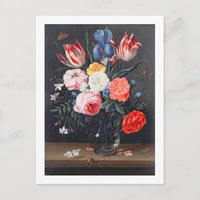 Cartão Postal T32511 Vida Estática das Flores num Vaso, 1661 (ve (Frente)