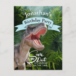 Cartão Postal T Rex, Jurassic World, Feliz Aniversário da Selva