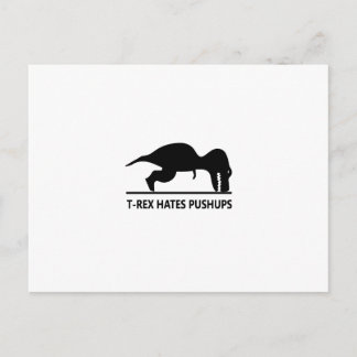 Cartão Postal t-rex odeia flexões.ai