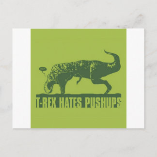 Cartão Postal T-rexHatesPush-ups
