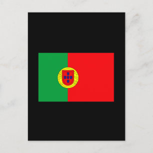 Cartão Postal T-shirts e presentes com bandeira portuguesa