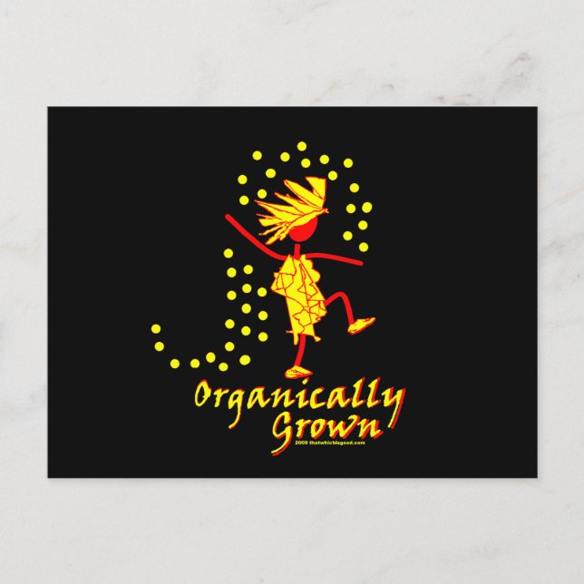 Cartão Postal T shirts e presentes com crescimento orgânico (Frente)