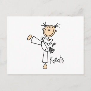 Cartão Postal T-shirts e presentes de Karate Girl