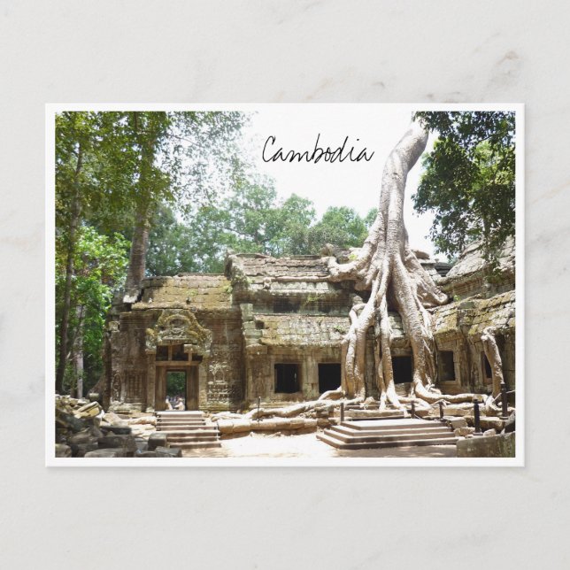 Cartão Postal ta prohm cambodia (Frente)