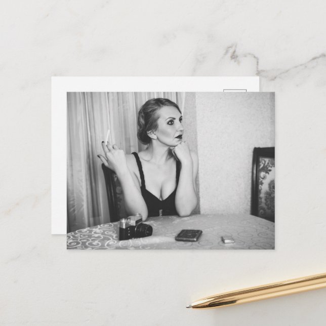 Cartão Postal Tabagismo de mulheres (Frente/Verso In Situ)