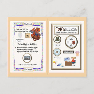 Cartão Postal Tabela Periódica Dragão - Rutênio