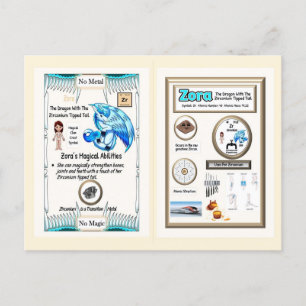 Cartão Postal Tabela Periódica Dragão - Zircônio