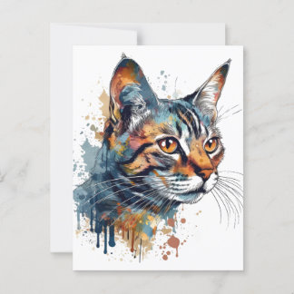 Cartão Postal Tabulação de aquarela