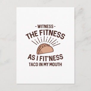 Cartão Postal Taco Fitness