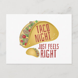 Cartão Postal Taco Night