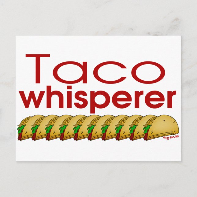 Cartão Postal Taco Whisperer (Frente)