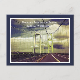 Cartão Postal Tacoma Narrows Suspensão Bridge, Washington