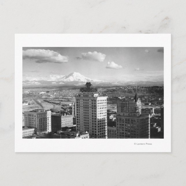 Cartão Postal Tacoma, WA View do Rainier de Artes Médicas (Frente)