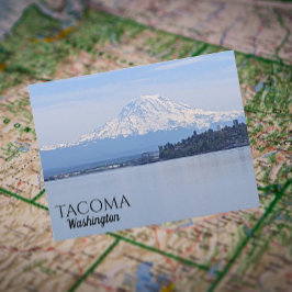 Cartão Postal Tacoma, Washington e Monte Rainier Viagem