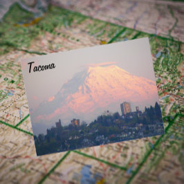 Cartão Postal Tacoma, Washington e Monte Rainier Viagem
