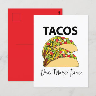 Cartão Postal Tacos Mais Uma Vez Comida Mexicana Taco