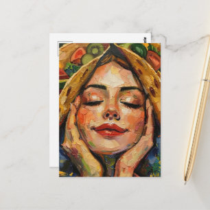 Cartão Postal Tacos na Minha Mente Mulher