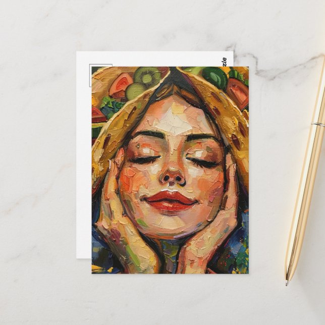 Cartão Postal Tacos na minha mulher mental (Frente/Verso In Situ)