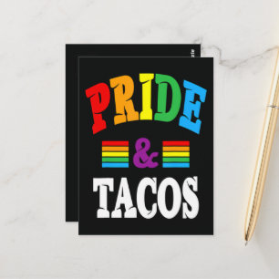 Cartão Postal Tacos Orgulho Lgbt Lgbtq Gay