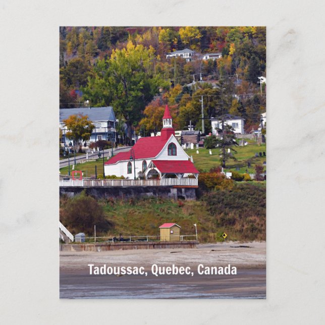 Cartão Postal Tadoussac, Quebec, Canadá (Frente)