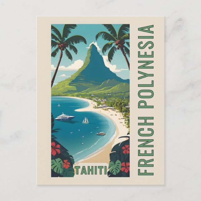 Cartão Postal Tahiti (Frente)