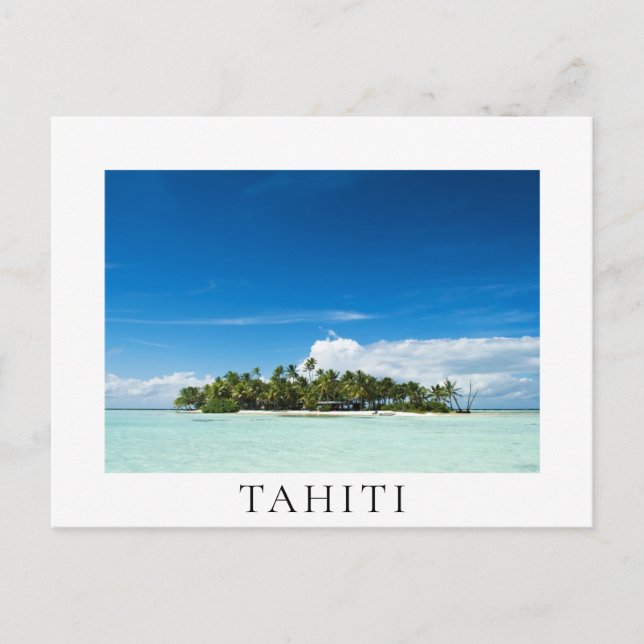 Cartão Postal Tahiti, tropical island in the pacific (Frente)