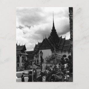 Cartão Postal Tailandês Antigo Bangkok o grupo Dusit