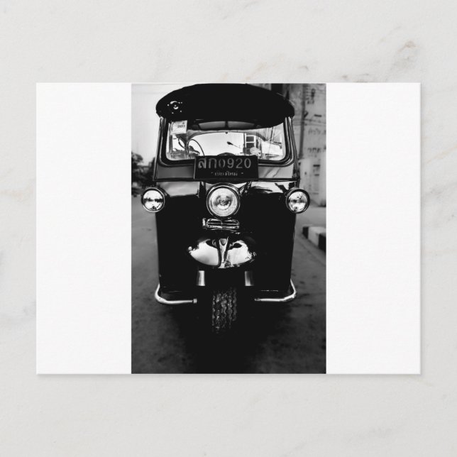 Cartão Postal Tailandês Tuk Tuk (Frente)