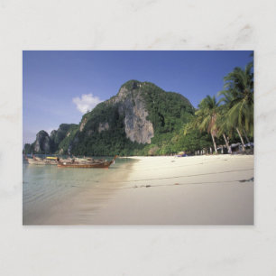 Cartão Postal Tailândia, Andaman Sea, Ko Phi Island, Beach