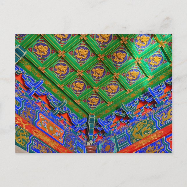 Cartão Postal Tailândia, Bangkok | Templo Dragão (Frente)