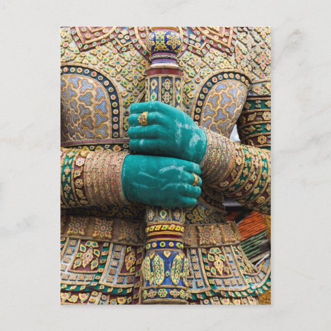 Cartão Postal Tailândia, Banguecoque, Grande Palácio (Frente)