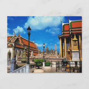 Cartão Postal Tailândia, Banguecoque  Interior de Wat Phra Keo