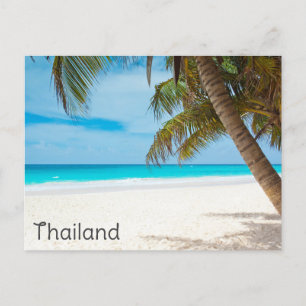 Cartão Postal Tailândia Tropical Beach Ocean Palm Viagem