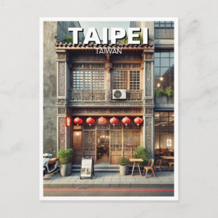 Cartão Postal Taipei Taiwan Stophouse storefront